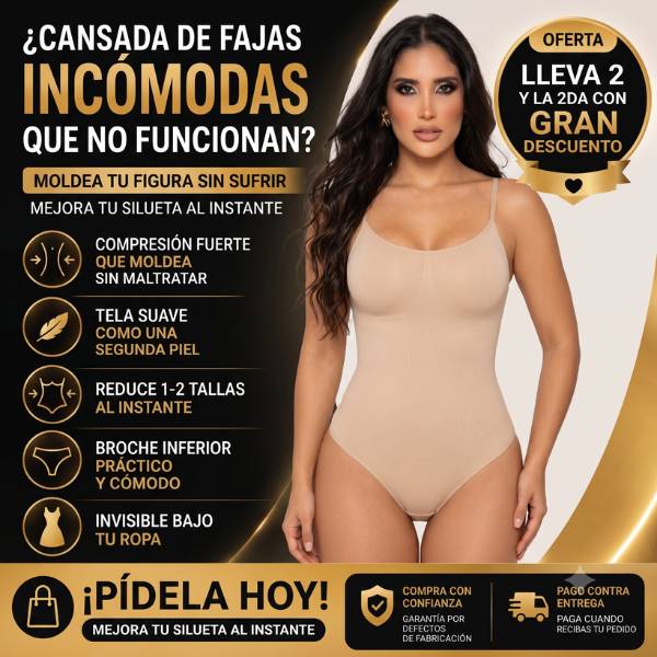 BODY CONTROL® Suavidad como segunda piel + Compresión Fuerte Que Moldea. Lleva la 2da Unidad con un Gran Descuento