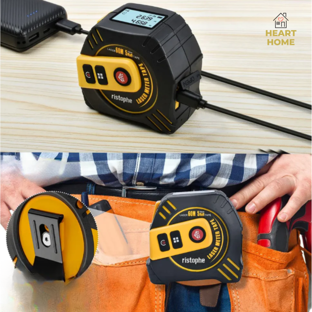 Laser Pro 40: Pantalla Digital - Medidor distancia Laser 40 metros - Cinta Métrica (Acero al Magnesio) 5 metros🎁Envío Gratis