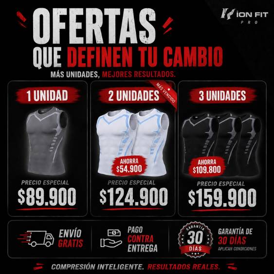 Iron Fit Pro: Compresión total y comodidad diaria. Lleva la 2da con gran descuento.