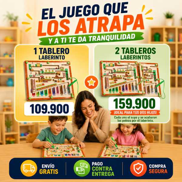 Laberinto Mágico Magnético: El Juguete que Estimula la Mente de tus Hijos 🧠 | ¡Paga al Recibir + Envío Gratis! ✨