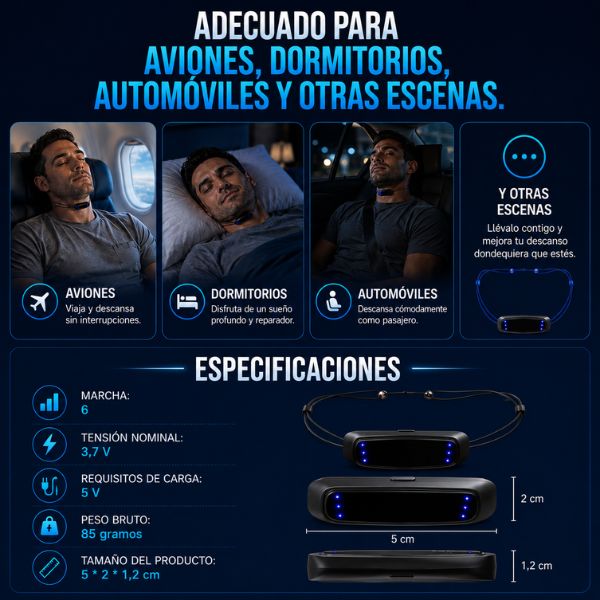 SleepZen™ Dispositivo Antirronquidos Inteligente