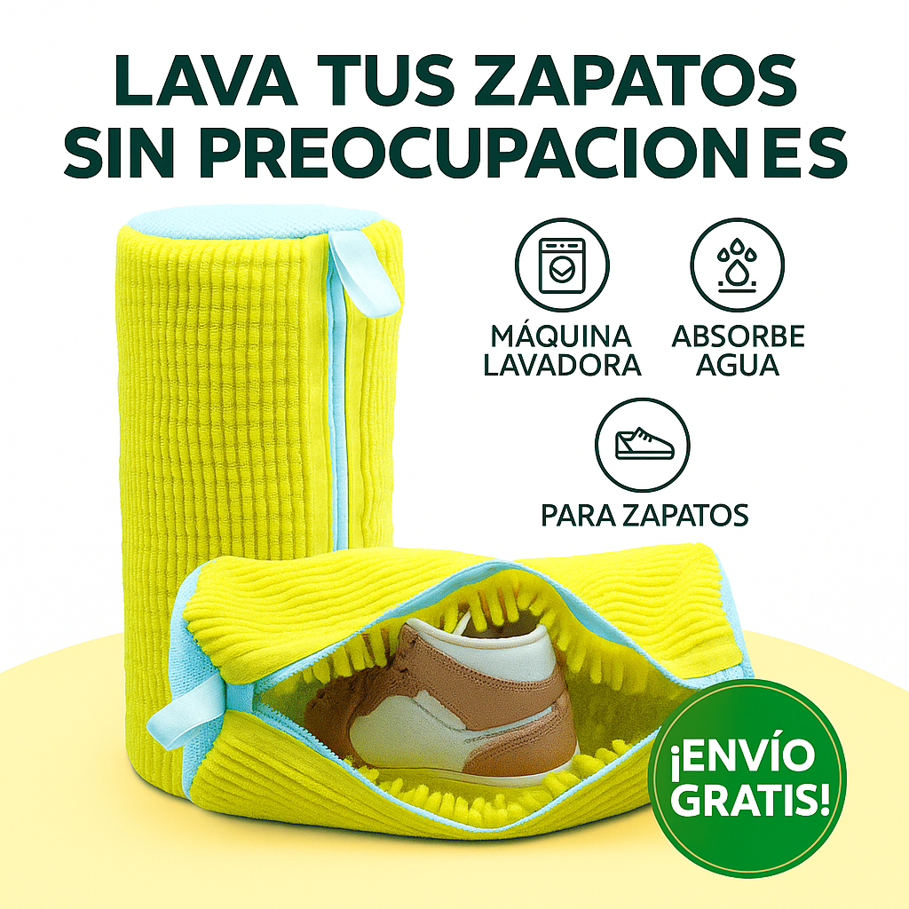 Bolsa Protectora de Microfibra - Lava Tus Zapatos Sin Arruinarlos-Los Deja Como Nuevos🎁38% Dcto