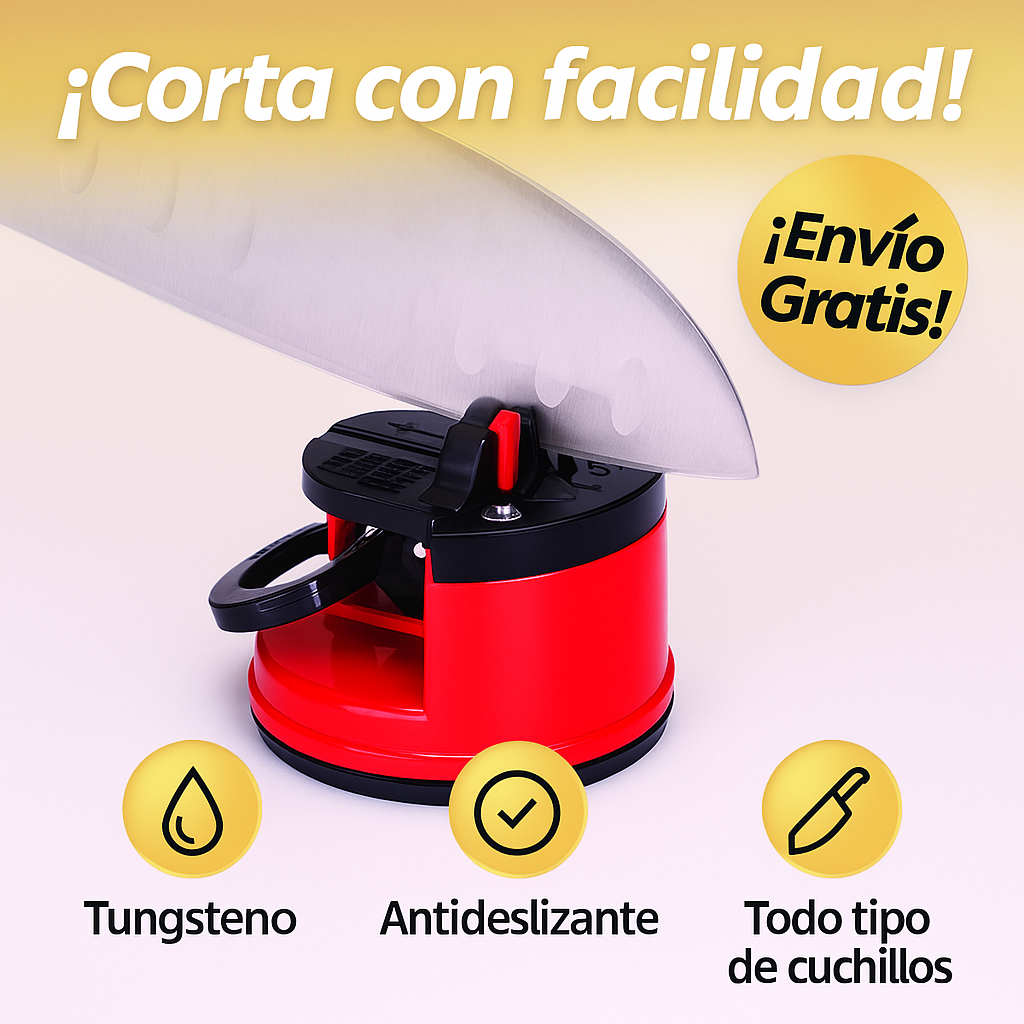 Mini Afilador de Cuchillos con Ventosa – Cuchillos Siempre Listos en Segundos