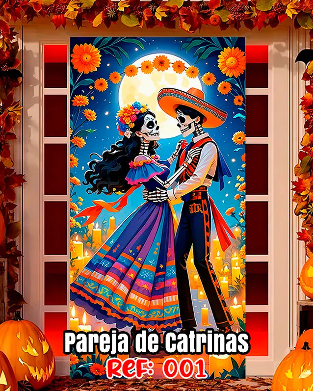 Fundas Halloween para Puertas – Transforma tu entrada en segundos🎁Envío Gratis