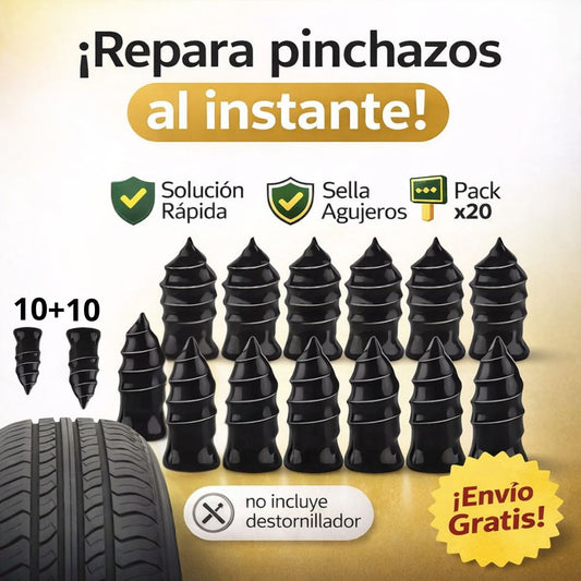 Tornillos de Autovulcanizado Emergency Pro - Caja x20 Unidades (10 Talla S y 10 Talla L) 🎁Envío Gratis