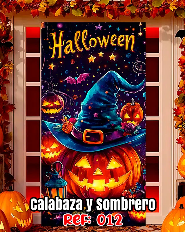 Fundas Halloween para Puertas – Transforma tu entrada en segundos🎁Envío Gratis