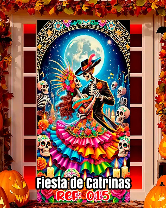 Fundas Halloween para Puertas – Transforma tu entrada en segundos🎁Envío Gratis