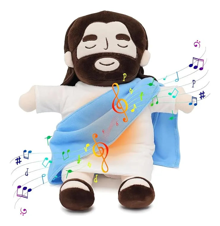 Peluche de Jesús con Respiración Suave que Transmite Paz y Tranquilidad🎁Paga en Casa-Lleva 2 por $194.900