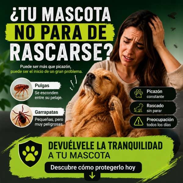 Flea & Tick Spray Natural — Protege a tu mascota de pulgas y garrapatas al instante | Envío Gratis