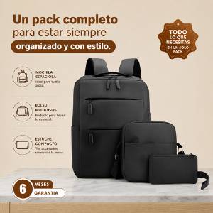 SET X 3 PIEZAS Elegancia, espacio y comodidad para tu día a día🎁50% Descuento