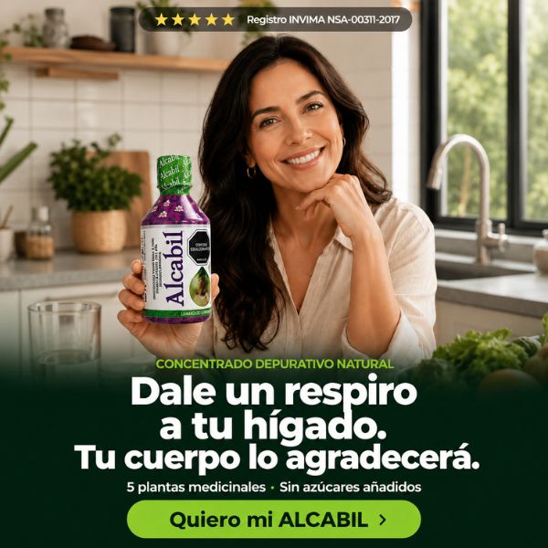 ALCABIL: Apoya la depuración natural de tu hígado con 5 plantas medicinales — 2 frascos por $99.900 con envío gratis