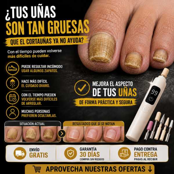 ¿No puedes cortar tus uñas gruesas? Kit de Uñas 5 en 1🎁 Off 33%