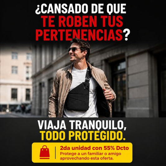 Safebag: Protección anti-robos y libertad de movimiento. Lleva la 2da unidad con 55% Descuento