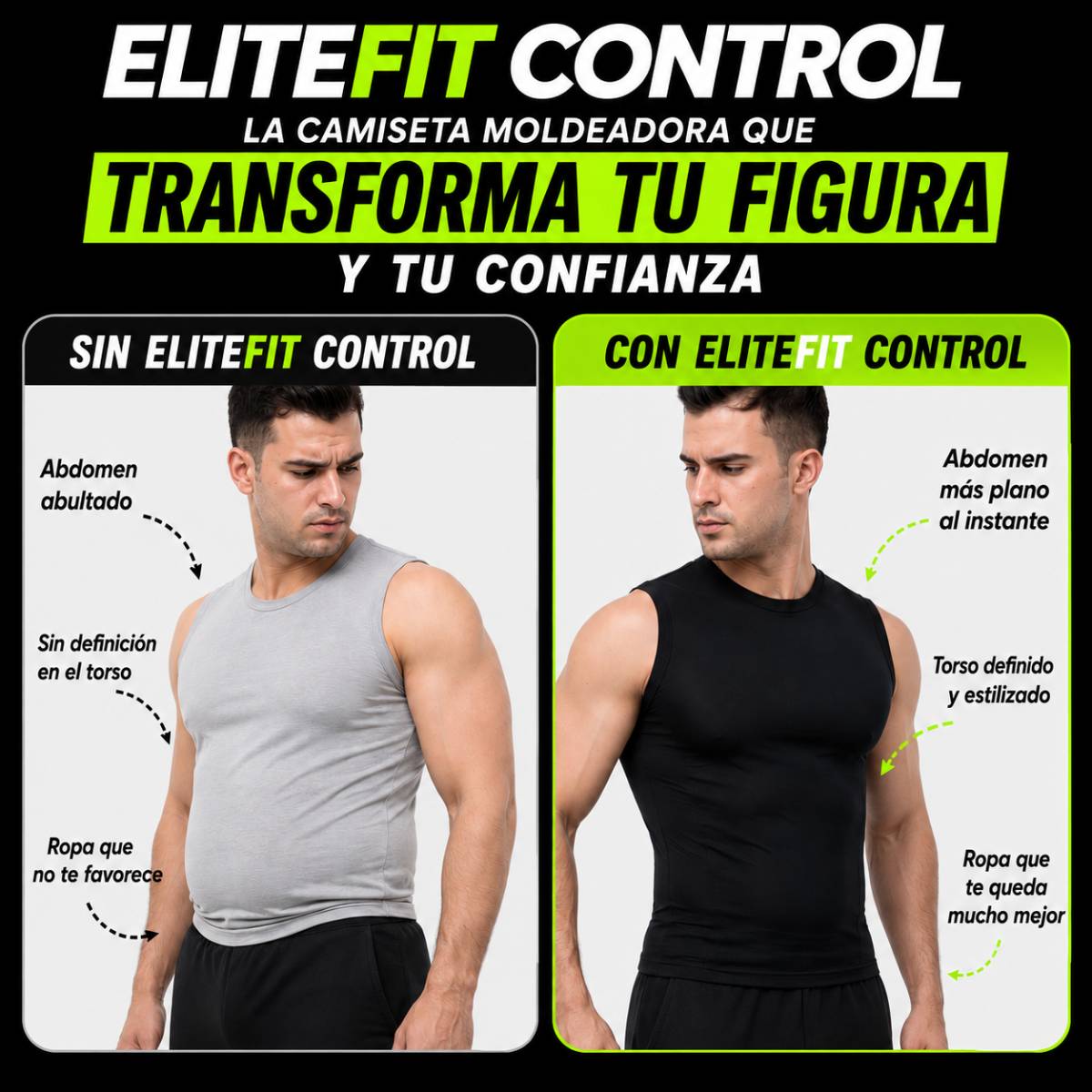 EliteFit Control: Moldea tu figura sin que nadie lo note. 🎁Paga 2 Lleva +1 Gratis.