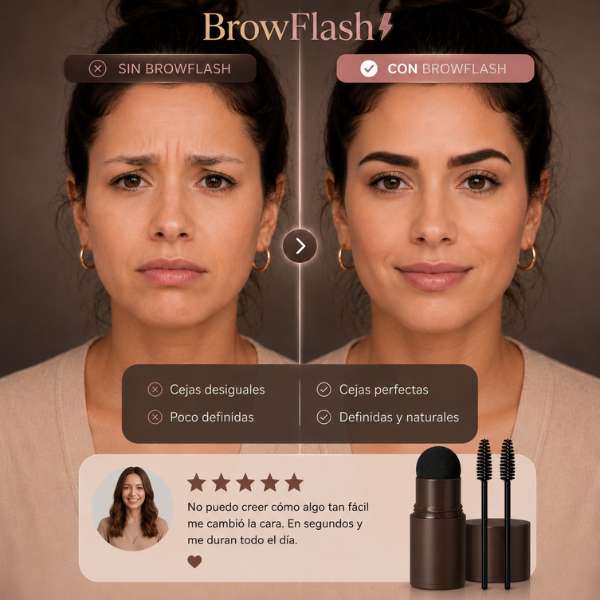 BrowFlash – Cejas Perfectas en Segundos | Lleva 2 con Descuento