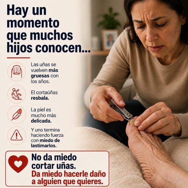 Kit de Uñas 5 en 1 — Para tus papás y tus abuelos · No corta, lima. 🎁OFF 33%