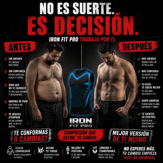 Iron Fit Pro: Compresión total y comodidad diaria. Lleva la 2da con gran descuento.