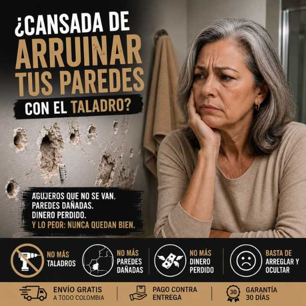 ANCORA — Cuelga Todo Sin Taladrar. Lleva x8 con Descuento.