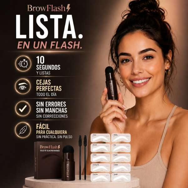 BrowFlash – Cejas Perfectas en Segundos | Lleva 2 con Descuento