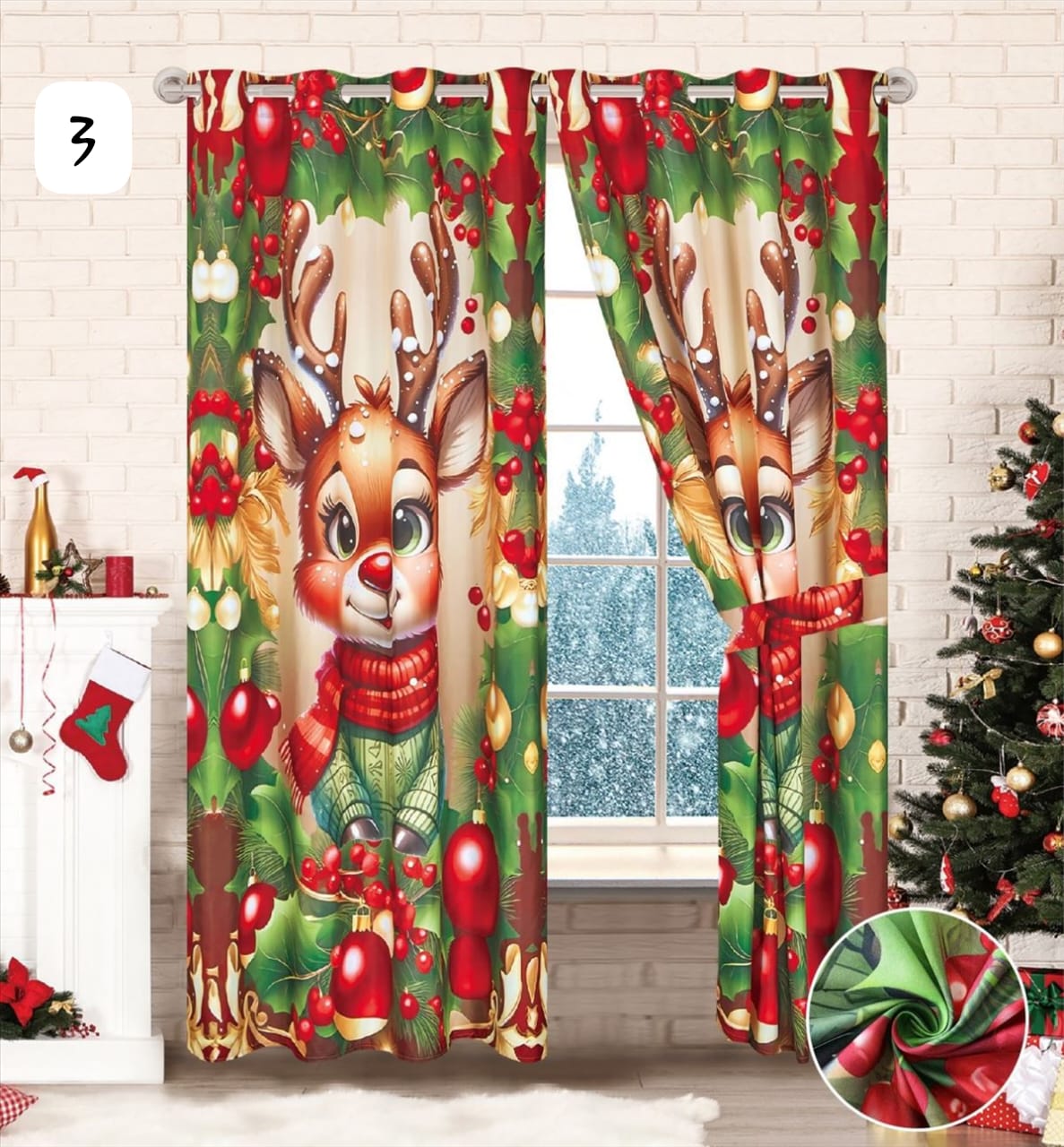 Vive la Magia de la Navidad - Cortinas Premium Blackout – Incluye Dos Paneles 🎁Envío Gratis
