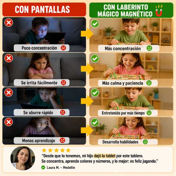 Laberinto Mágico Magnético: El Juguete que Estimula la Mente de tus Hijos 🧠 | ¡Paga al Recibir + Envío Gratis! ✨
