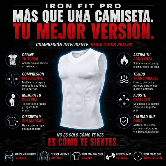 Iron Fit Pro: Compresión total y comodidad diaria. Lleva la 2da con gran descuento.