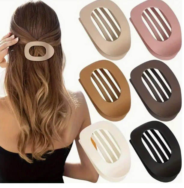 Pinzas Planas para el cabello – 1 juego (4 piezas) + Par Aretes 2 en 1🎁Envío Gratis-Paga en Casa