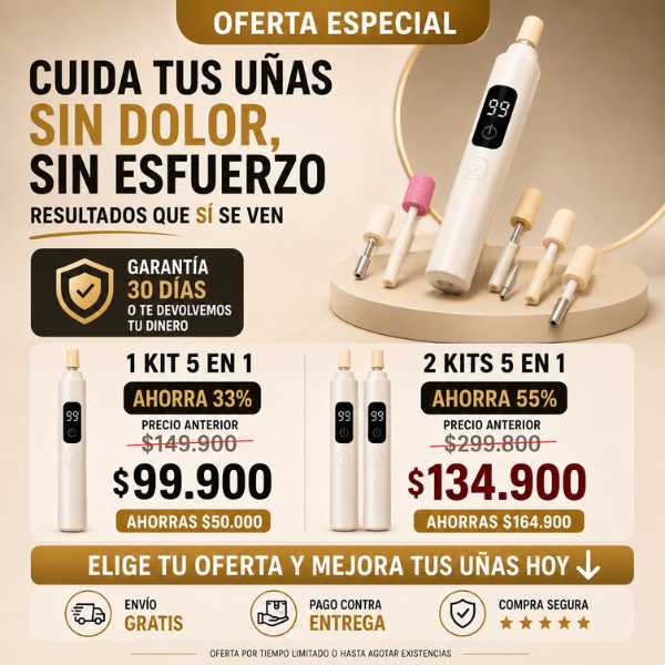 ¿No puedes cortar tus uñas gruesas? Kit de Uñas 5 en 1🎁 Off 33%