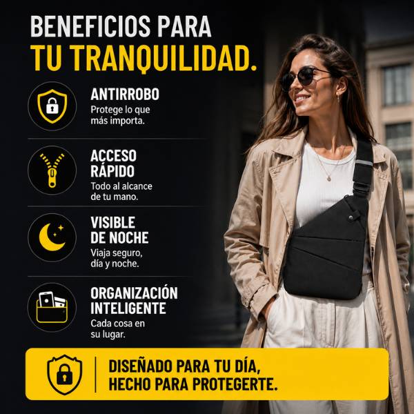Safebag: Protección anti-robos y libertad de movimiento. Lleva la 2da unidad con Descuento
