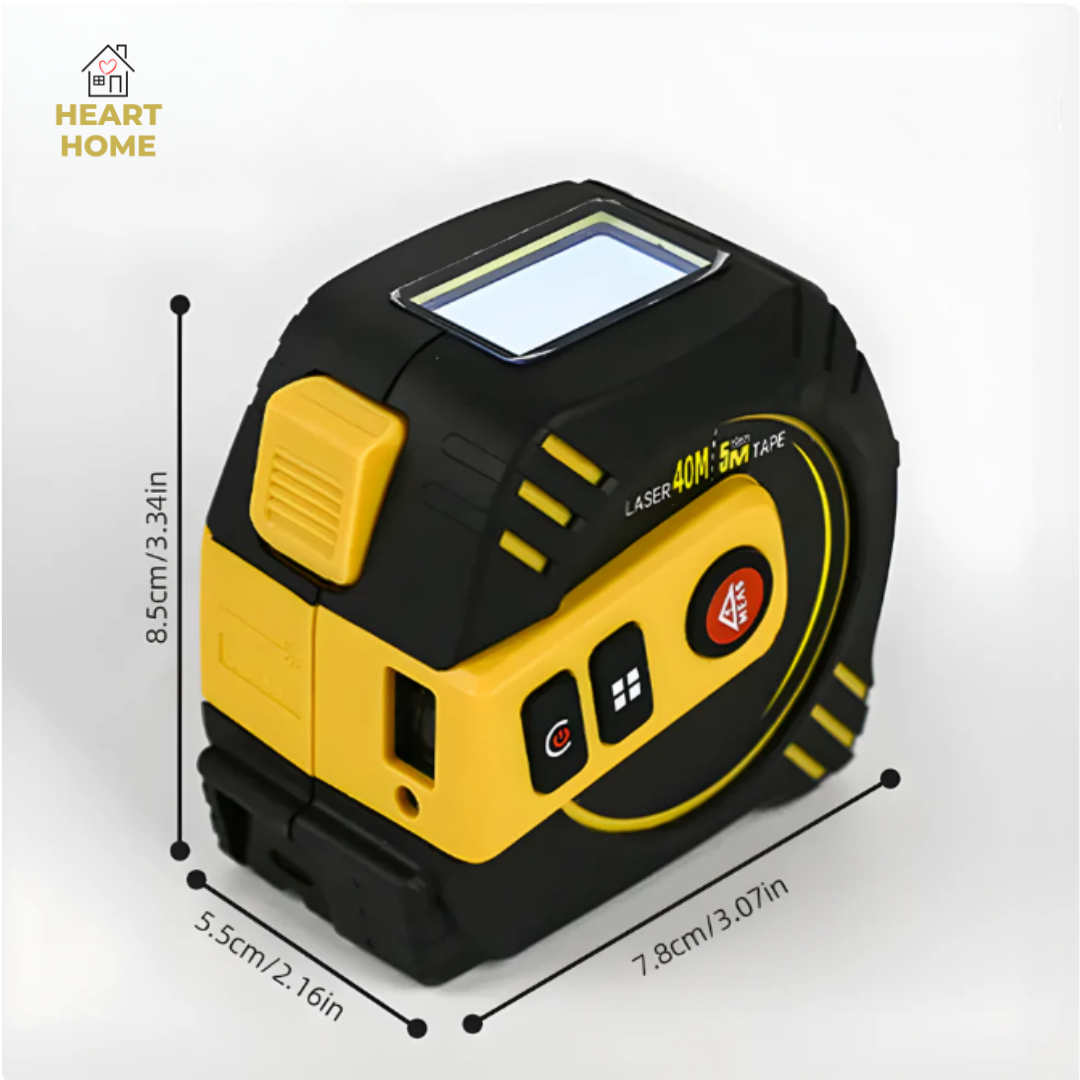 Laser Pro 40: Pantalla  Digital - Medidor distancia Laser 40 metros - Cinta Métrica (Acero al Magnesio) 5 metros🎁Envío Gratis