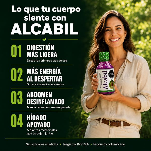 ALCABIL: Apoya la depuración natural de tu hígado con 5 plantas medicinales — 2 frascos por $99.900 con envío gratis