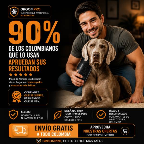 GroomPro — Elimina el pelo suelto desde la raíz, sin tirones ni dolor. Si no te gusta, te devolvemos el dinero.