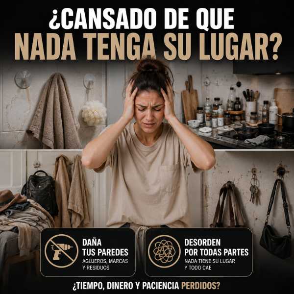ANCORA — Cuelga Todo Sin Taladrar. Lleva x8 con Descuento.