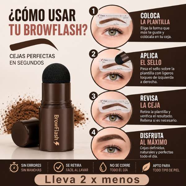 BrowFlash – Cejas Perfectas en Segundos | Lleva 2 con Descuento