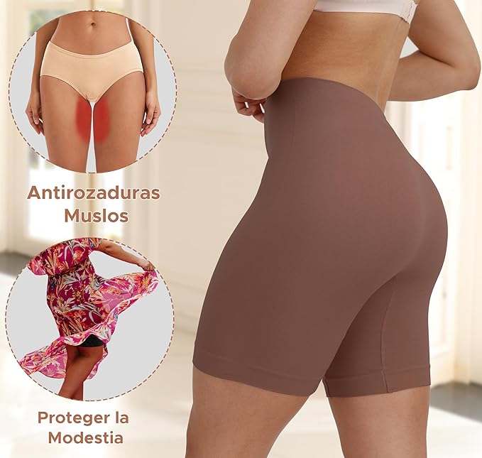Shorts Seda Ice™ | Efecto ZeroRoce-Calidad Premium-Pack x 3 Unid. (Beige-Negro-Camel)