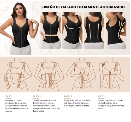 Sculpt Pro™ Corset Integral + Gel Reductor Gratis + Envío Gratis + Pago Contra Entrega