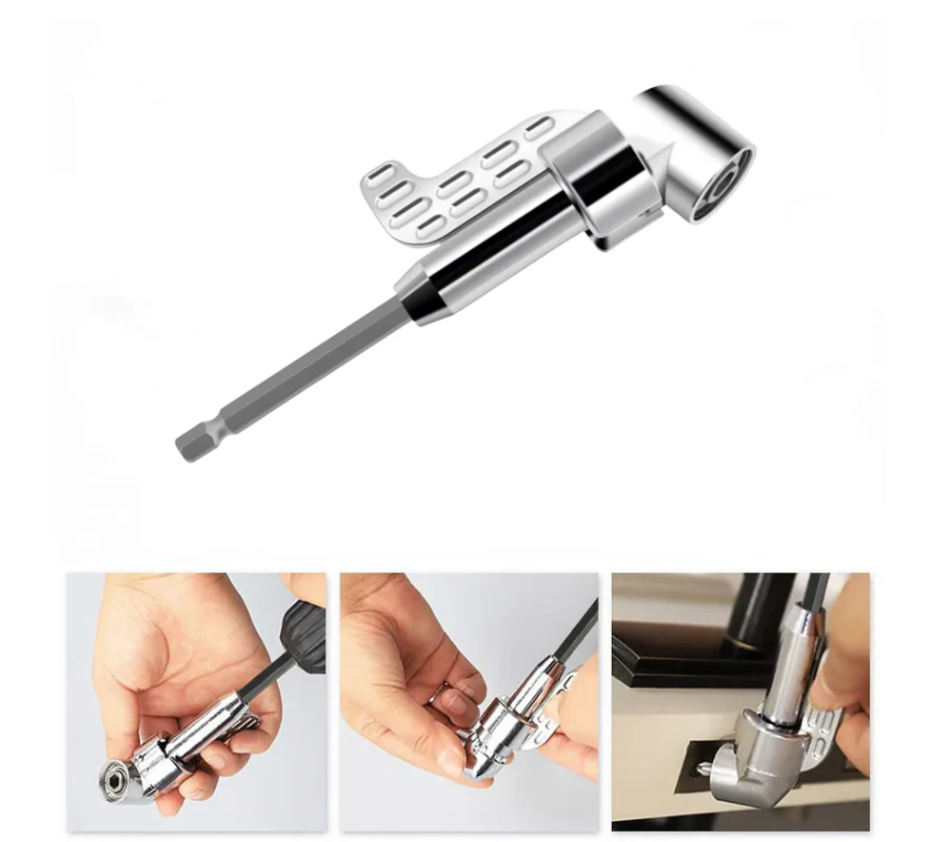 Adaptador Angular 105°: Soluciona en segundos donde tu taladro no cabe🎁Envío Gratis