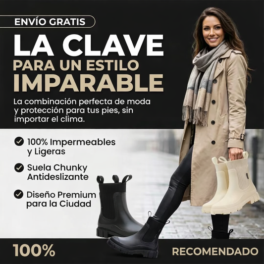 Botas  Chelsea Waterproof: Edición Lluvia🎁Envío Gratis-Paga en Casa
