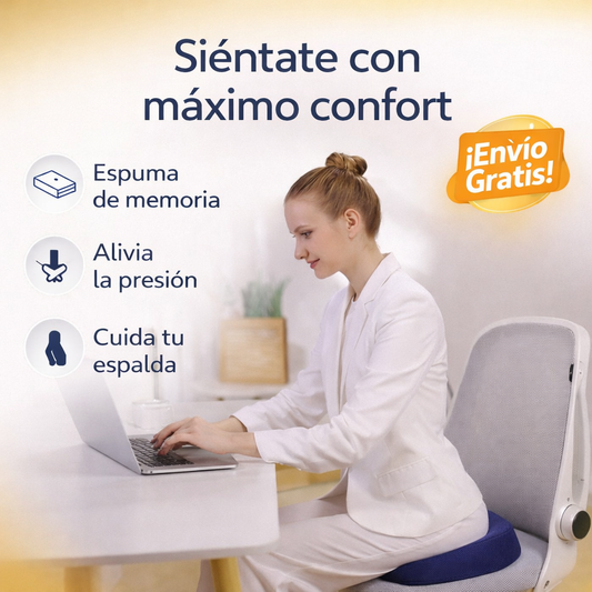 LumbarPro: El Asiento Viscoelástico para Trabajar 8 Horas sin Fatiga y Prevenir el Adormecimiento.