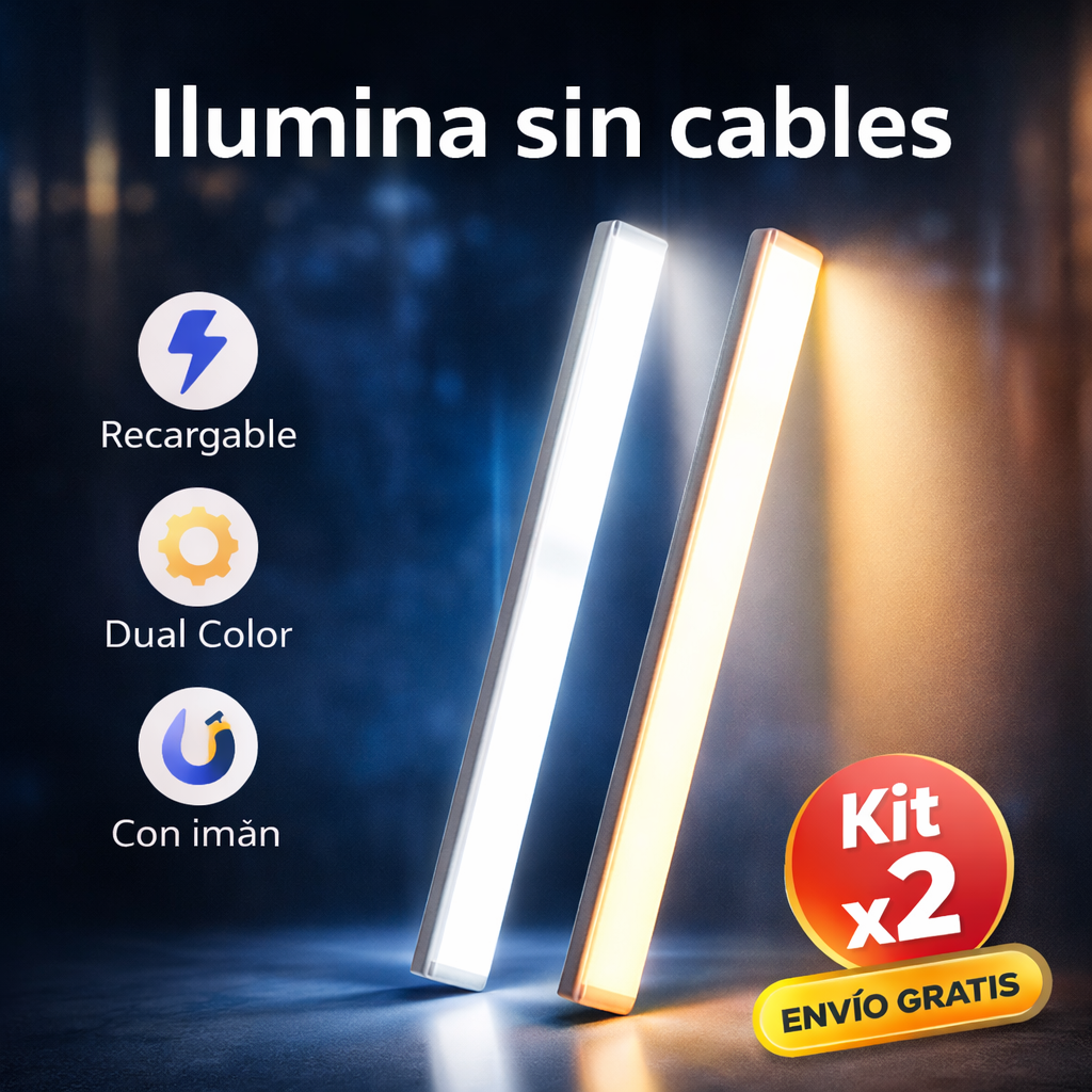 LuxSensor Plus™: Barras LED Inteligentes de 50cm-Kit x2 Luces $119.900