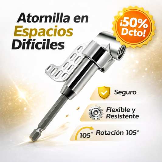 Adaptador Angular 105°: Soluciona en segundos donde tu taladro no cabe🎁Envío Gratis
