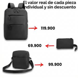 SET X 3 PIEZAS Elegancia, espacio y comodidad para tu día a día🎁50% Descuento