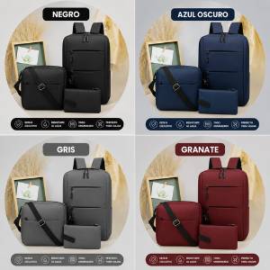 SET X 3 PIEZAS Elegancia, espacio y comodidad para tu día a día🎁50% Descuento
