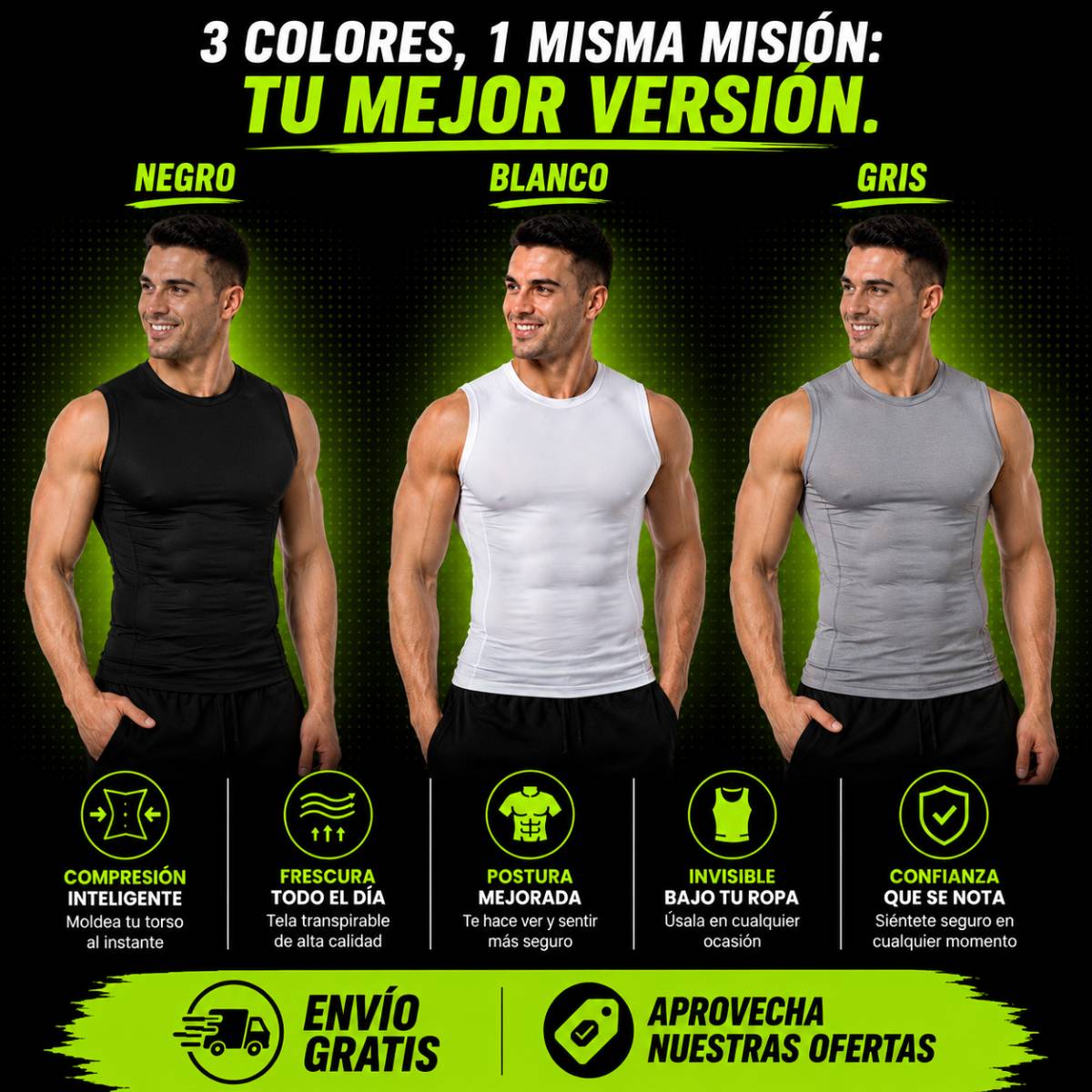 EliteFit Control: Moldea tu figura sin que nadie lo note. 🎁Paga 2 Lleva +1 Gratis.