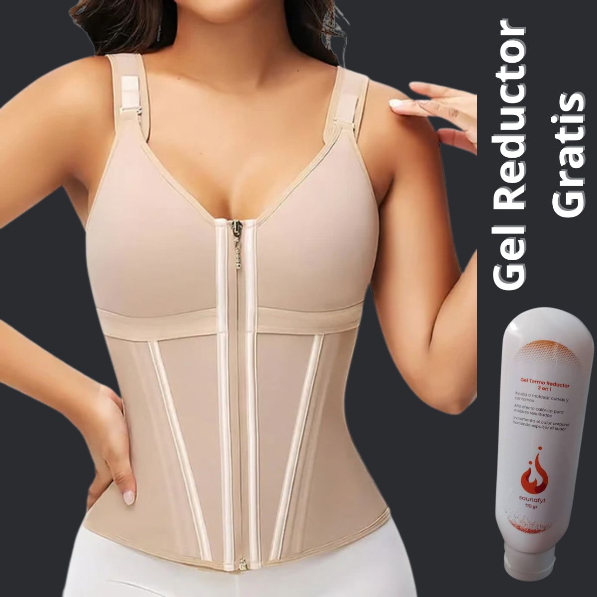 Sculpt Pro™ Corset Integral + Gel Reductor Gratis + Envío Gratis + Pago Contra Entrega